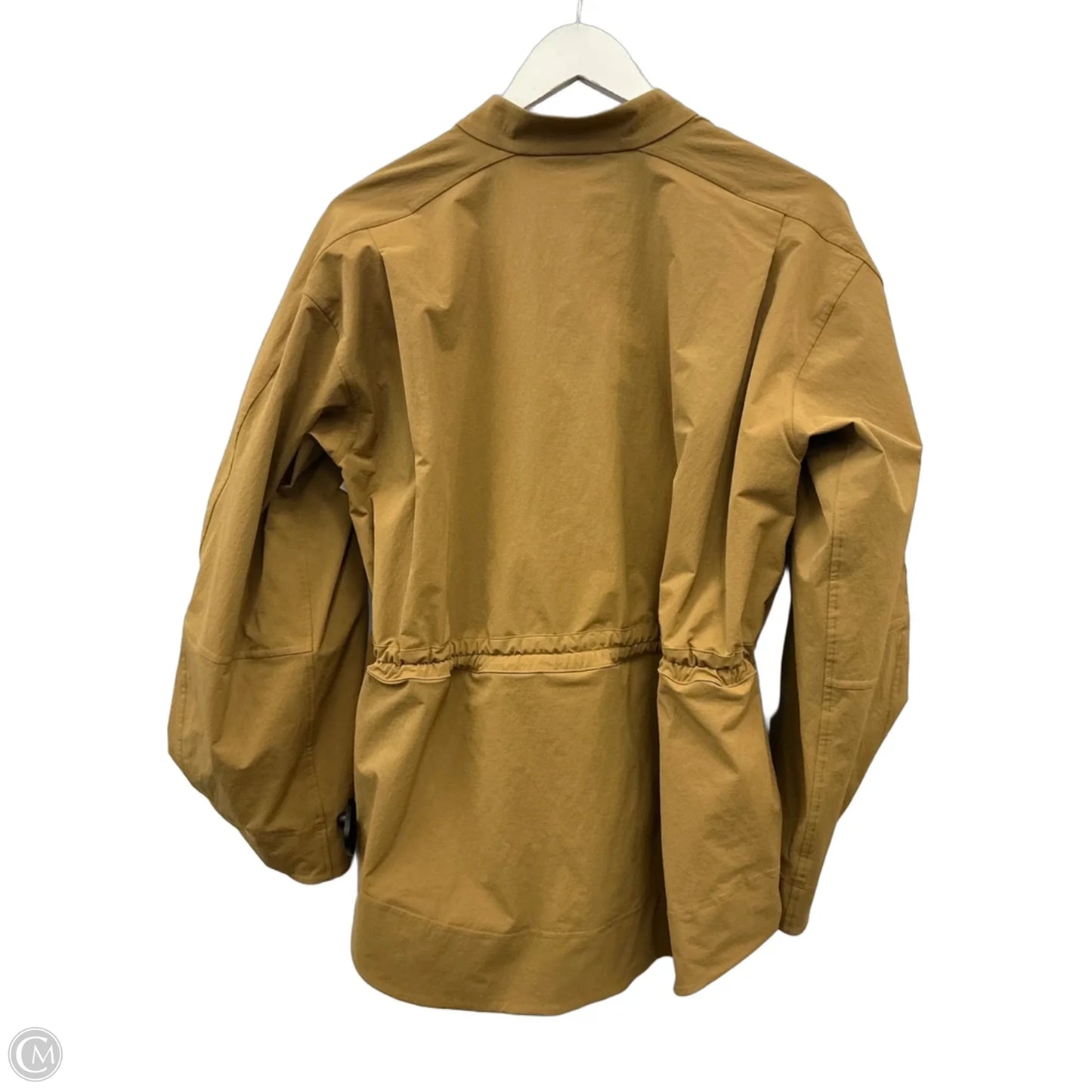 Athletic Jacket By Lululemon In Gold, Size: Xs