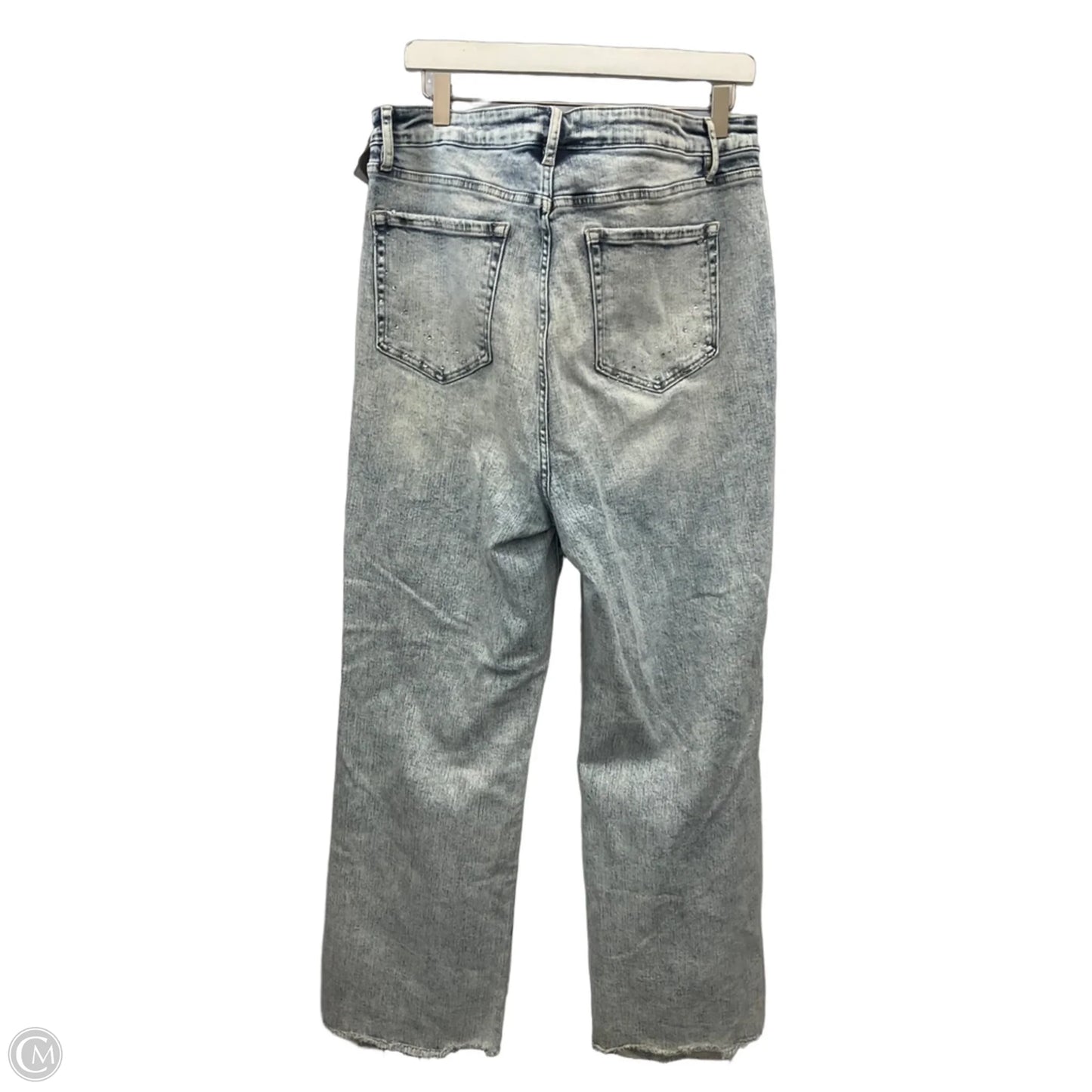 Jeans Straight By Micas In Blue Denim, Size: 16
