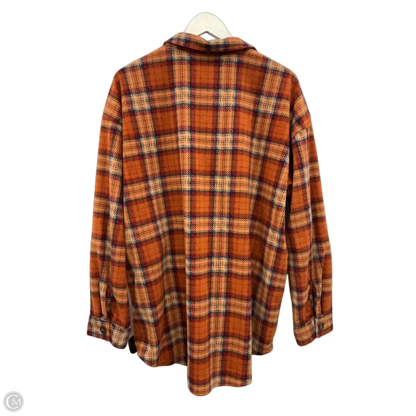 Jacket Shirt By Maurices In Orange, Size: Xl