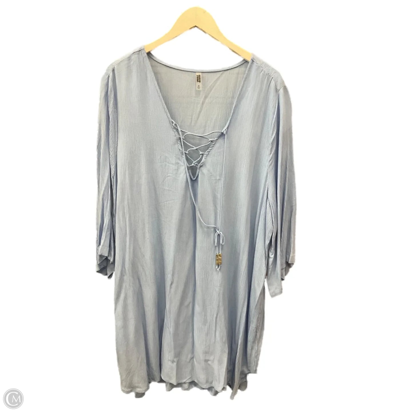 Swimwear Cover-up By Clothes Mentor In Blue, Size: 2x