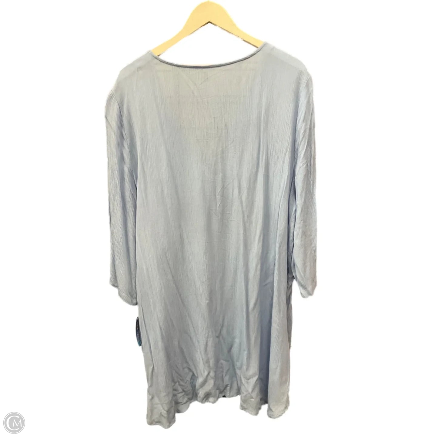 Swimwear Cover-up By Clothes Mentor In Blue, Size: 2x