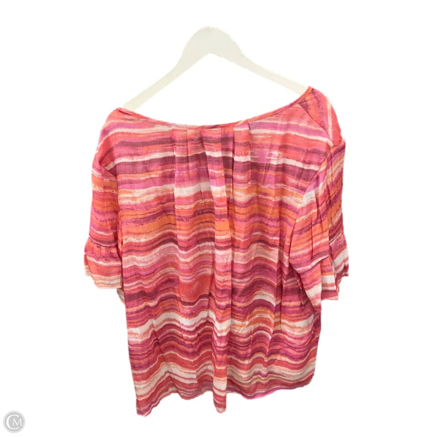 Top Short Sleeve By Clothes Mentor In Pink, Size: 3x
