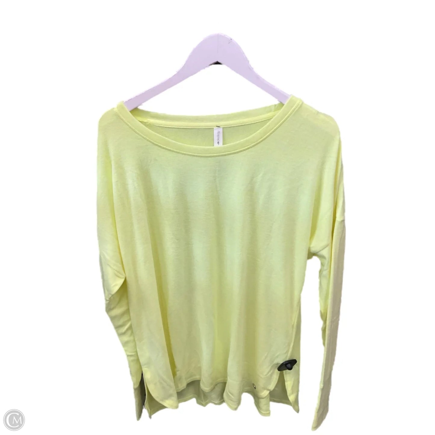 Top Long Sleeve By Ideology In Yellow, Size: 1x