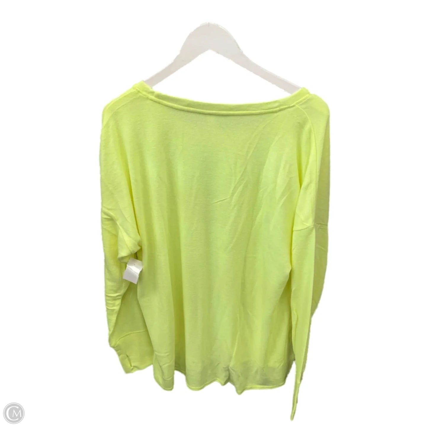 Top Long Sleeve By Ideology In Yellow, Size: 1x