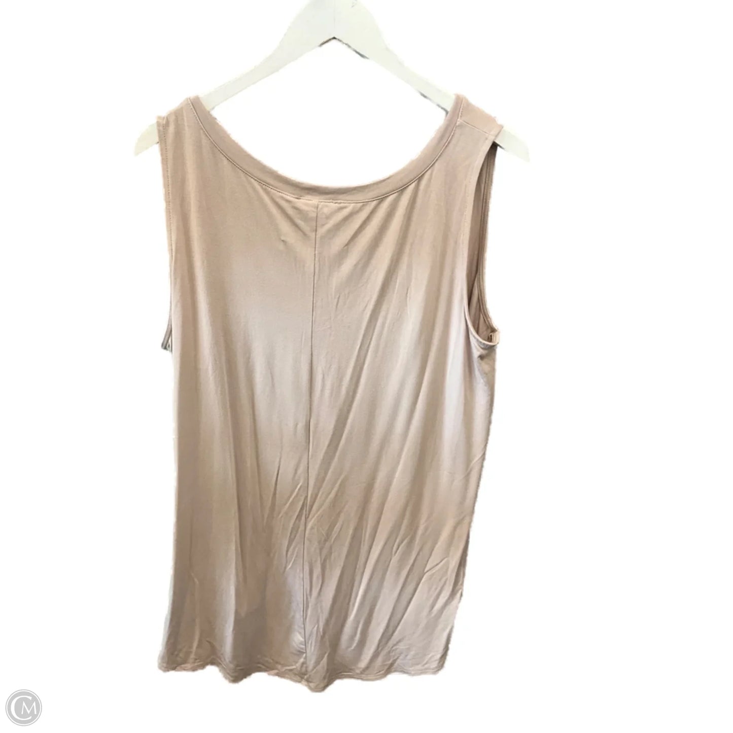 Top Sleeveless By Zenana Outfitters In Beige, Size: 3x