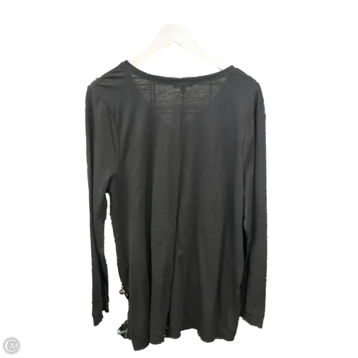 Top Short Sleeve By Lane Bryant In Black, Size: 1x
