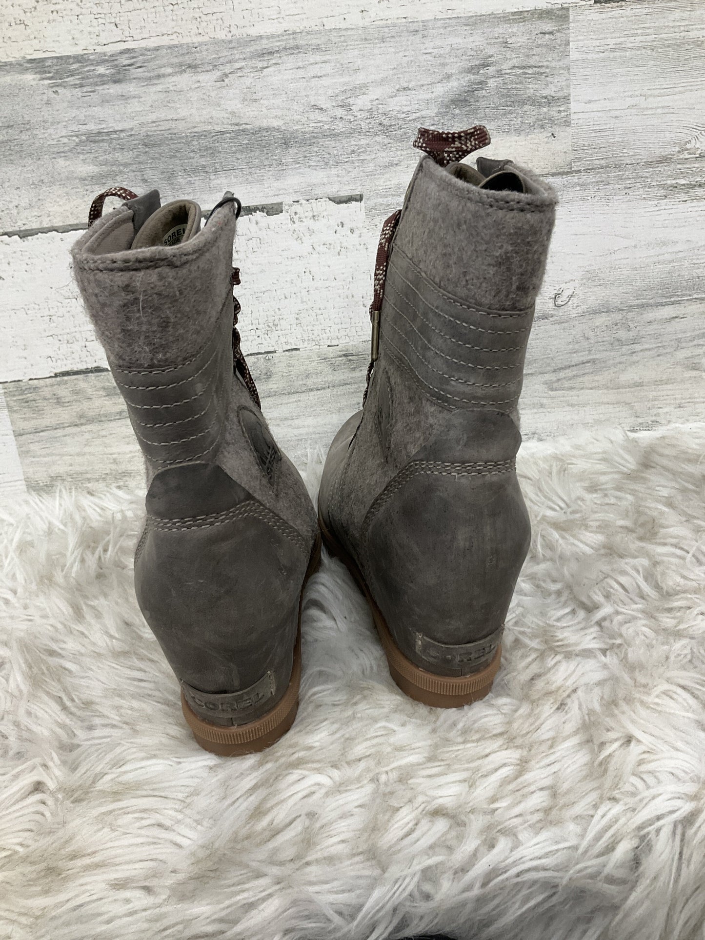 Boots Ankle Heels By Sorel Size: 10.5