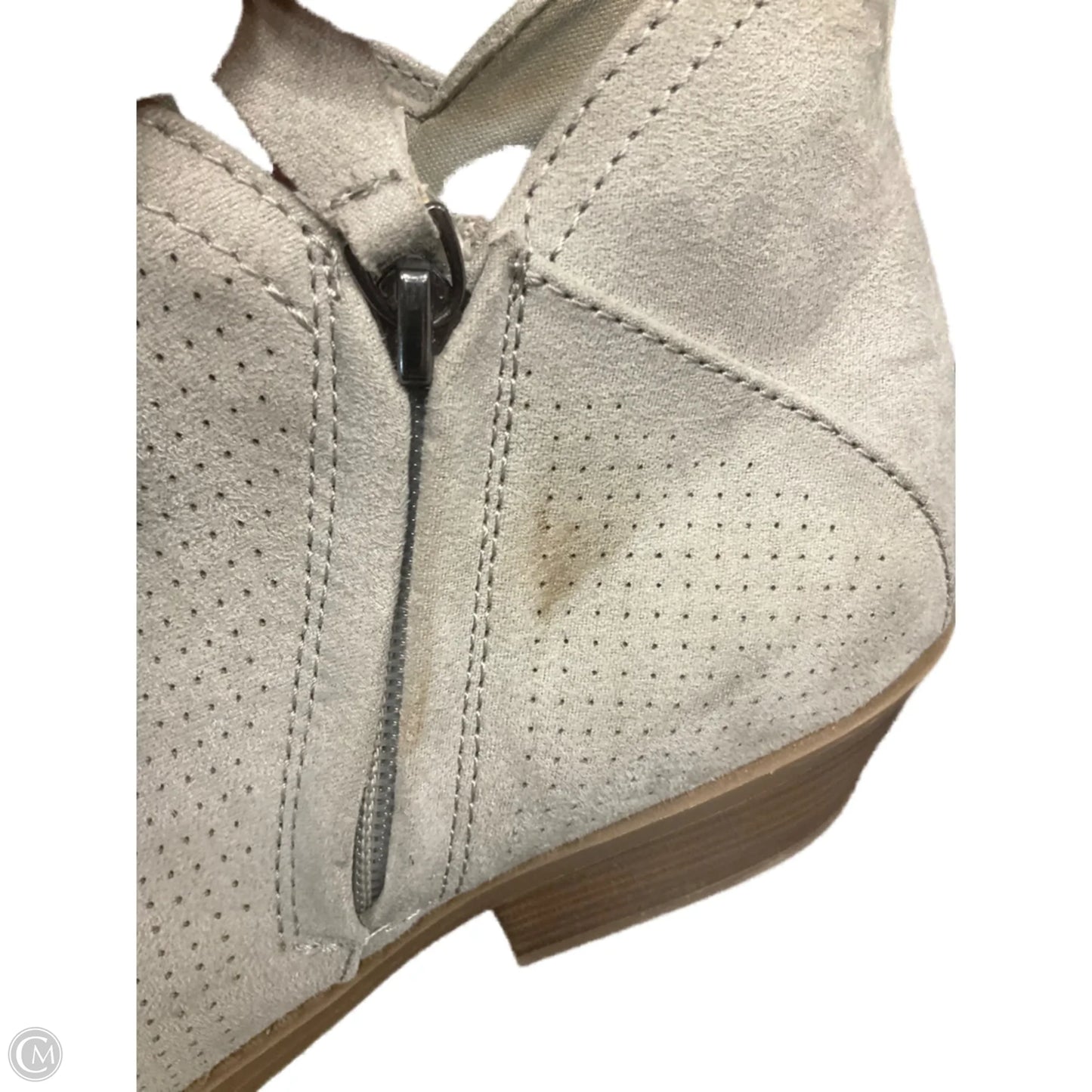 Boots Ankle Heels By Falls Creek In Grey, Size: 10
