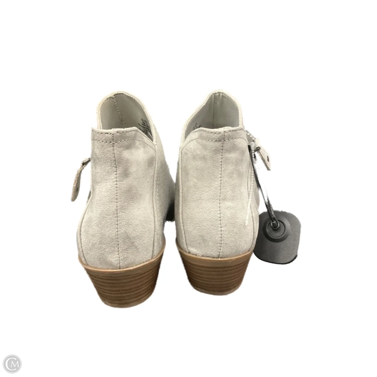 Boots Ankle Heels By Falls Creek In Grey, Size: 10