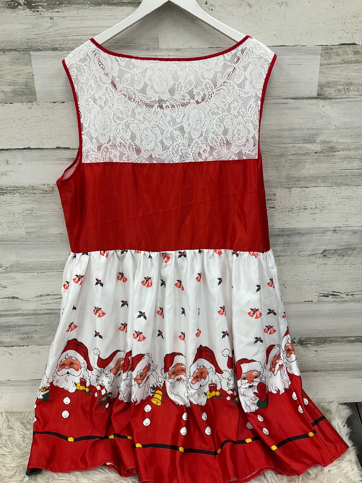 Dress Casual Short By Clothes Mentor In Red, Size: 3x