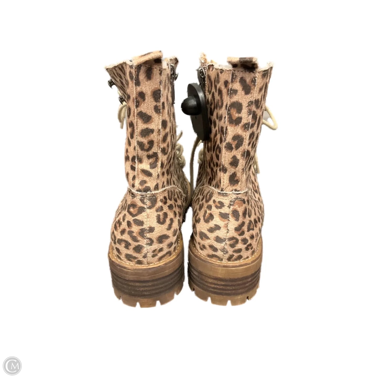 Boots Ankle Heels By Very J In Animal Print, Size: 6.5