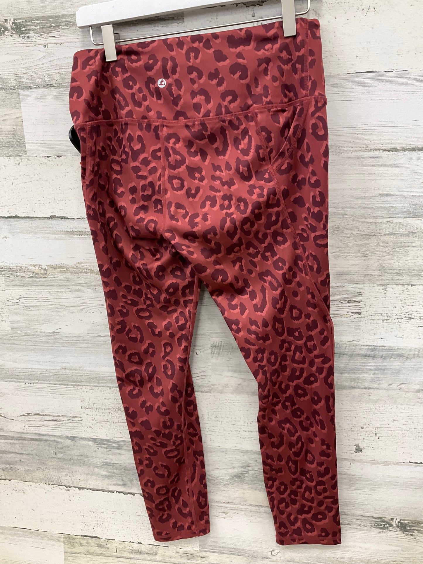 Athletic Leggings By Clothes Mentor In Red, Size: L