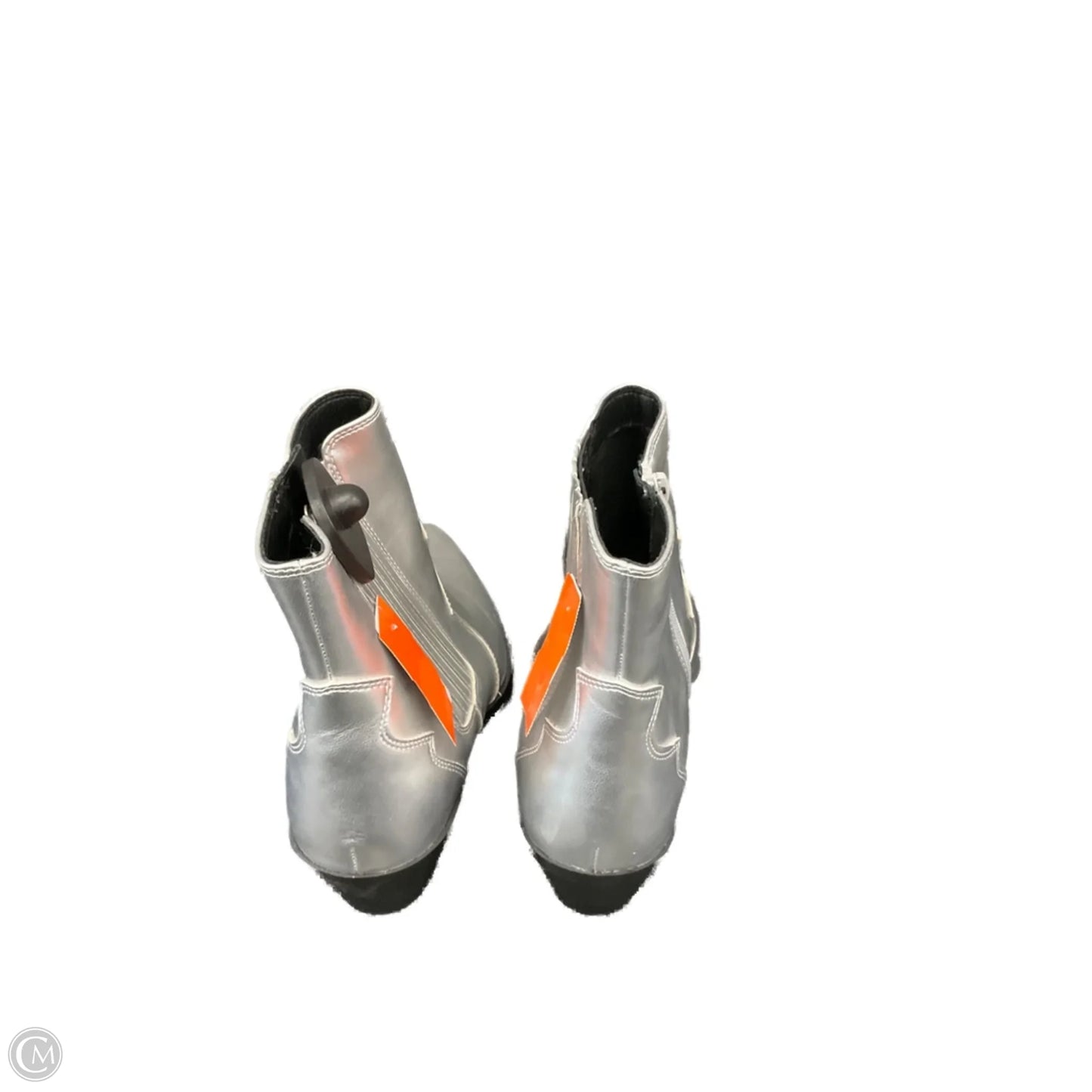 Boots Ankle Heels By No Boundaries In Silver, Size: 11
