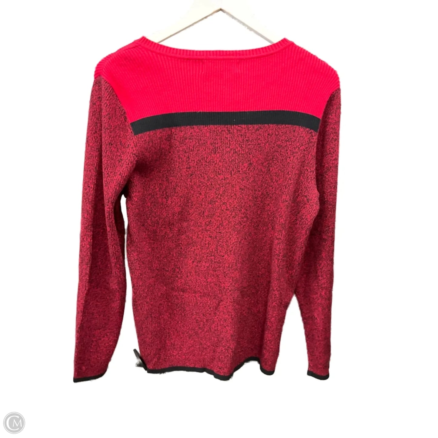 Sweater By Karen Scott In Red, Size: L