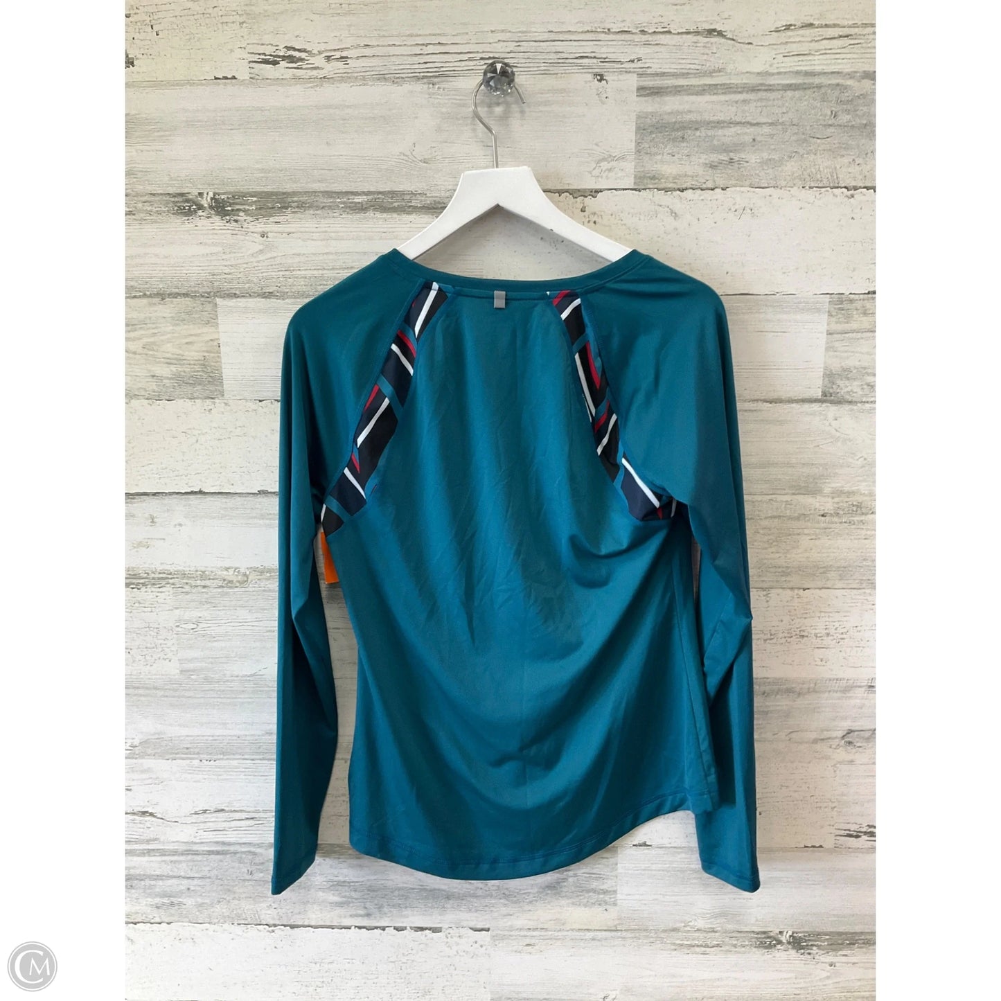 Athletic Top Long Sleeve Collar By Fila In Green, Size: M