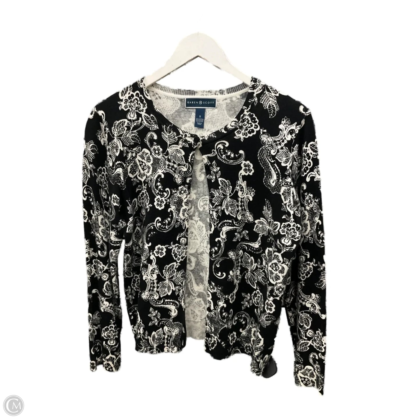 Cardigan By Karen Scott In Black, Size: S