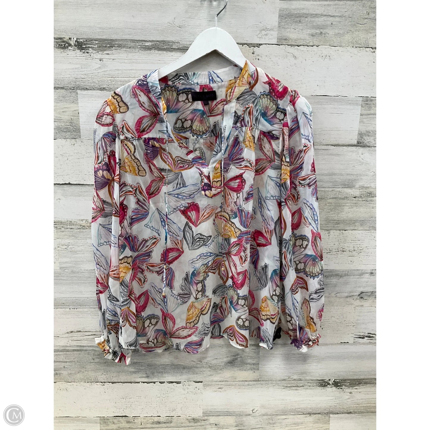 Top Long Sleeve By Hale Bob In Multi-colored, Size: L