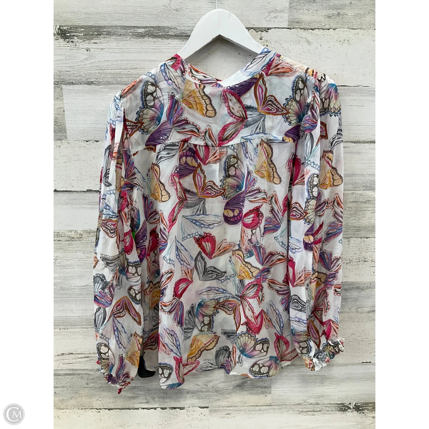 Top Long Sleeve By Hale Bob In Multi-colored, Size: L