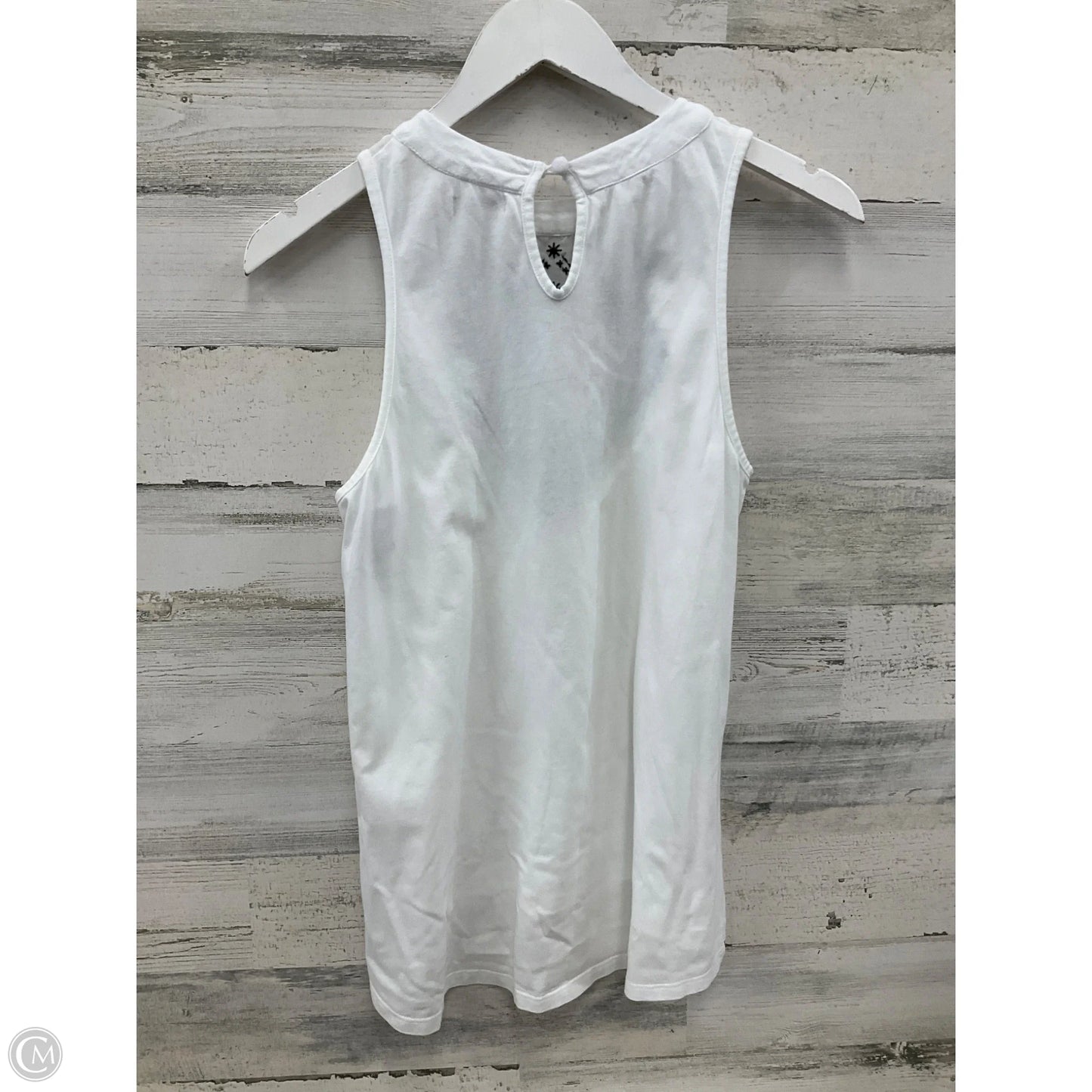 Top Sleeveless By Elementz In White, Size: S