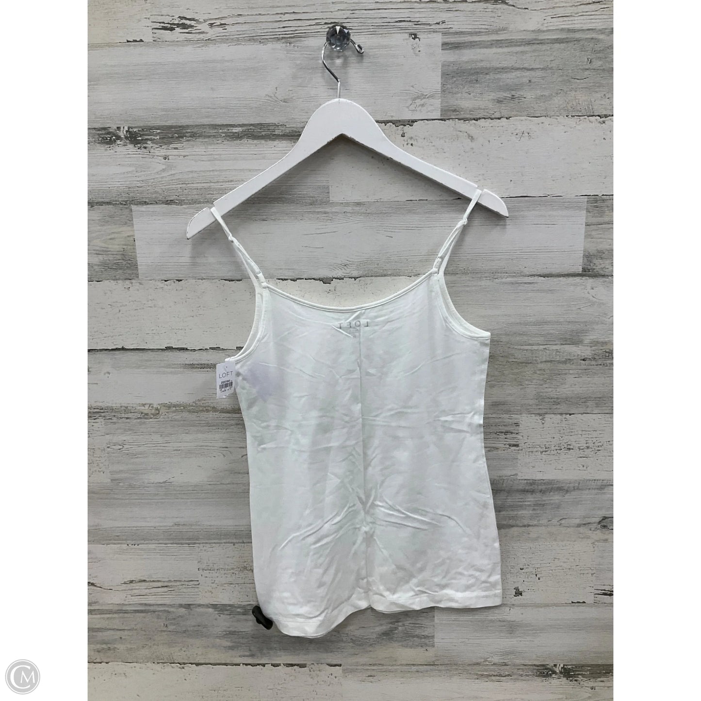 Top Sleeveless By Loft In White, Size: M