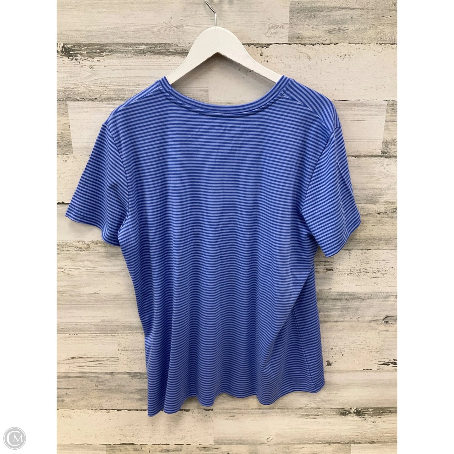 Top Short Sleeve By Eddie Bauer In Blue, Size: 3x