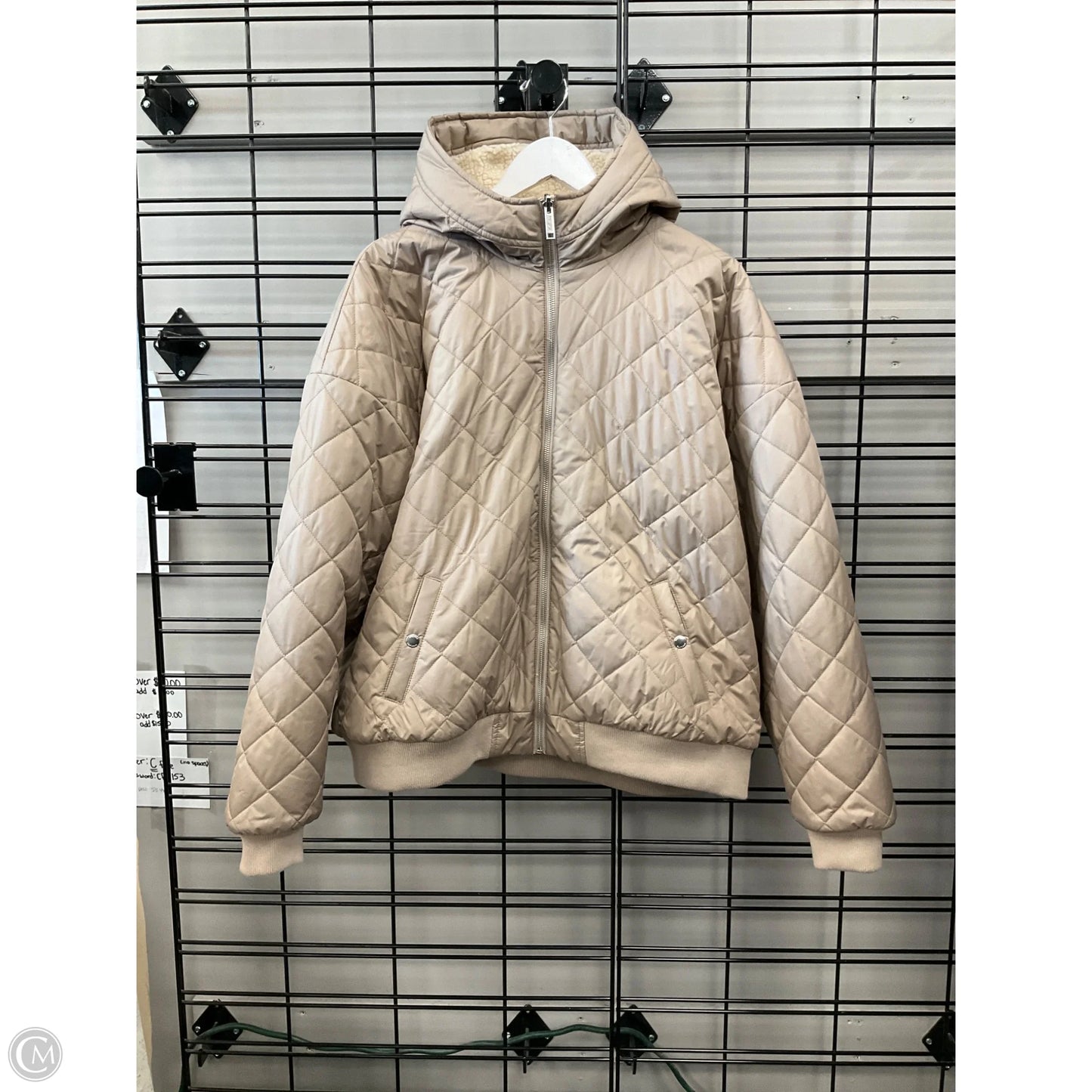 Jacket Puffer & Quilted By Hollister In Beige, Size: Xl
