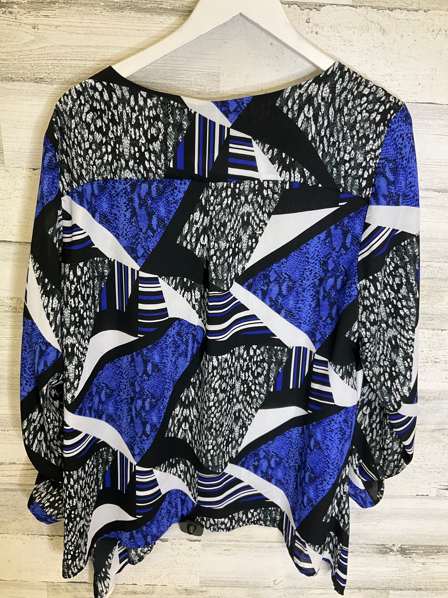 Blue Dress Casual Midi Ny Collection, Size Xl