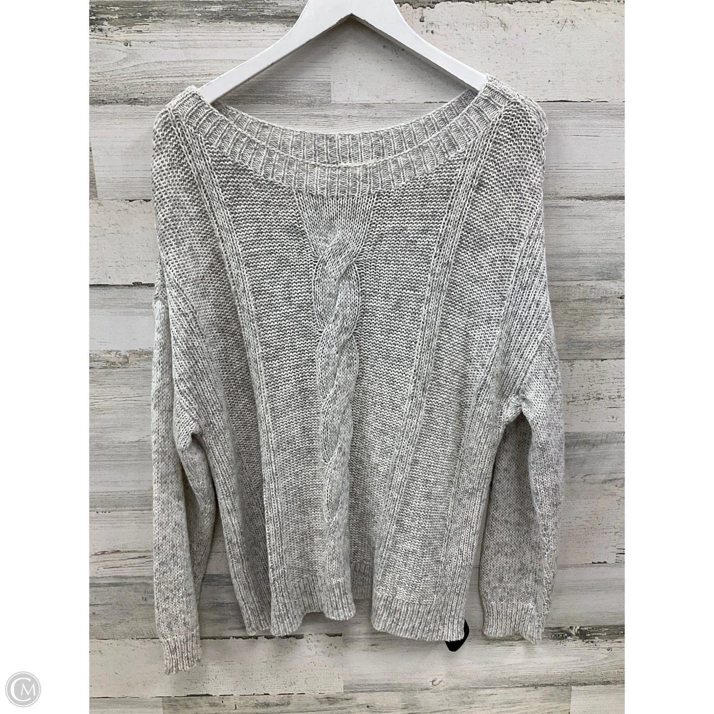 Sweater By Eileen Fisher In Grey & Yellow, Size: Xl