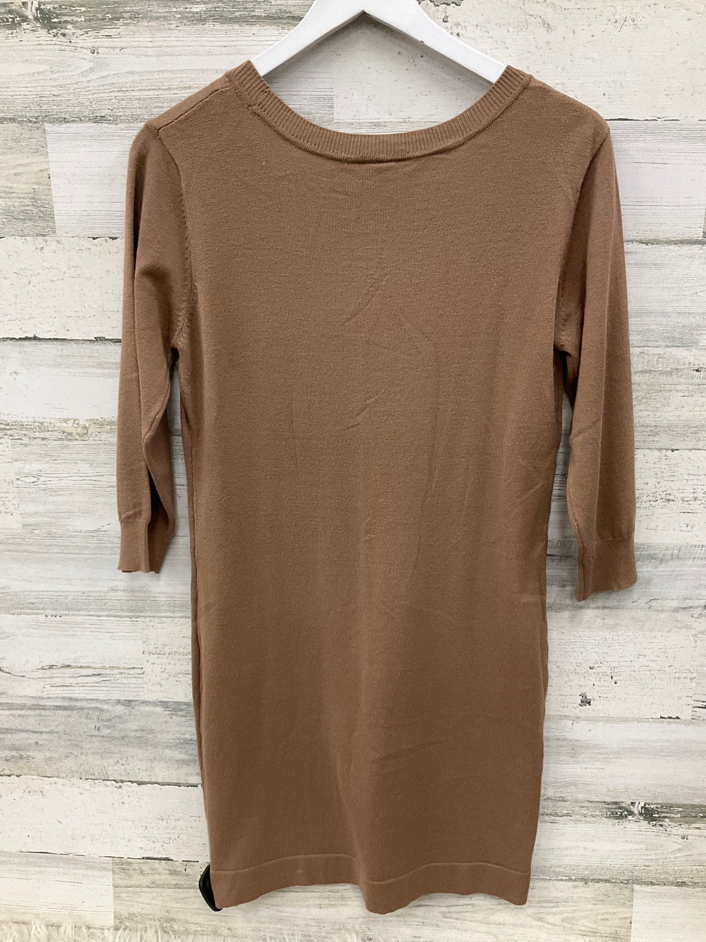 Dress Casual Midi By Body Central In Brown, Size: L