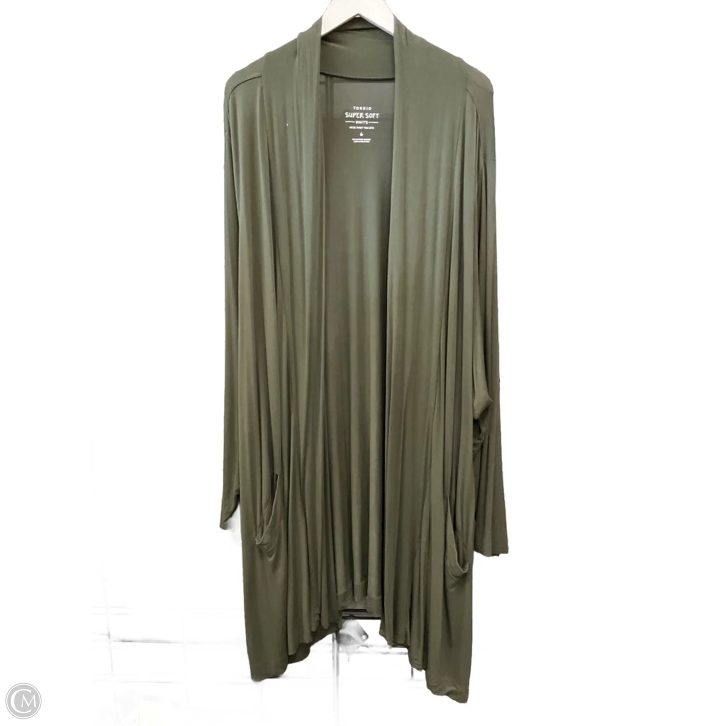 Cardigan By Torrid In Green, Size: 4x