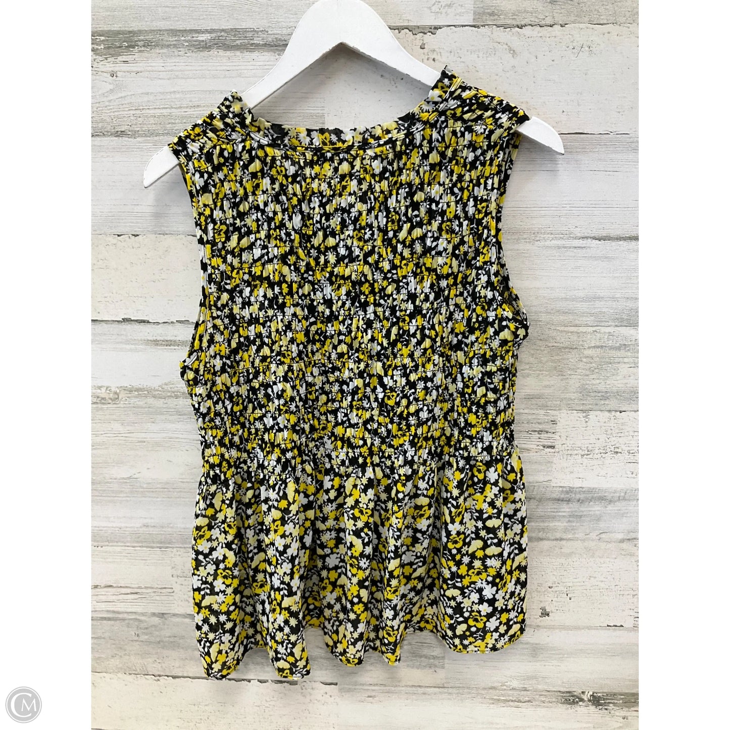 Top Sleeveless By Rose And Olive In Yellow, Size: M