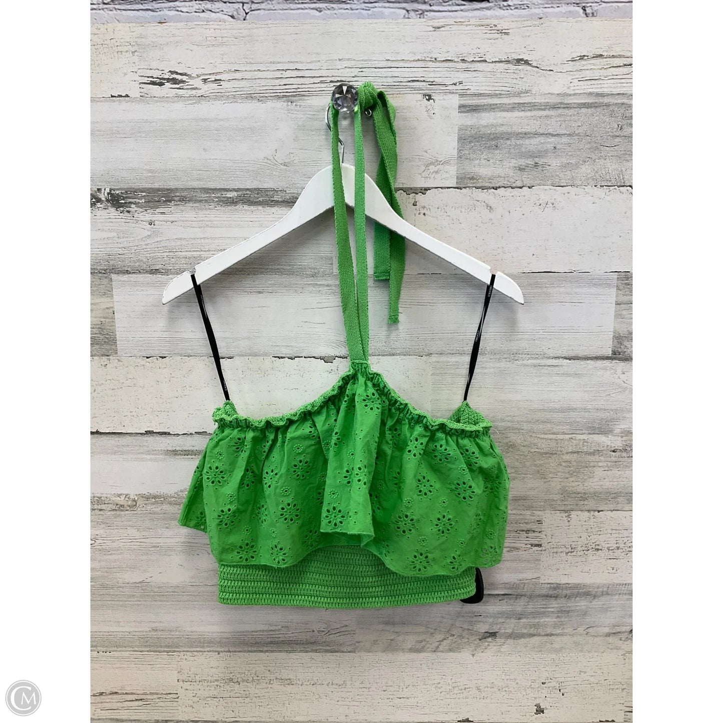 Top Sleeveless By Forever 21 In Green, Size: L