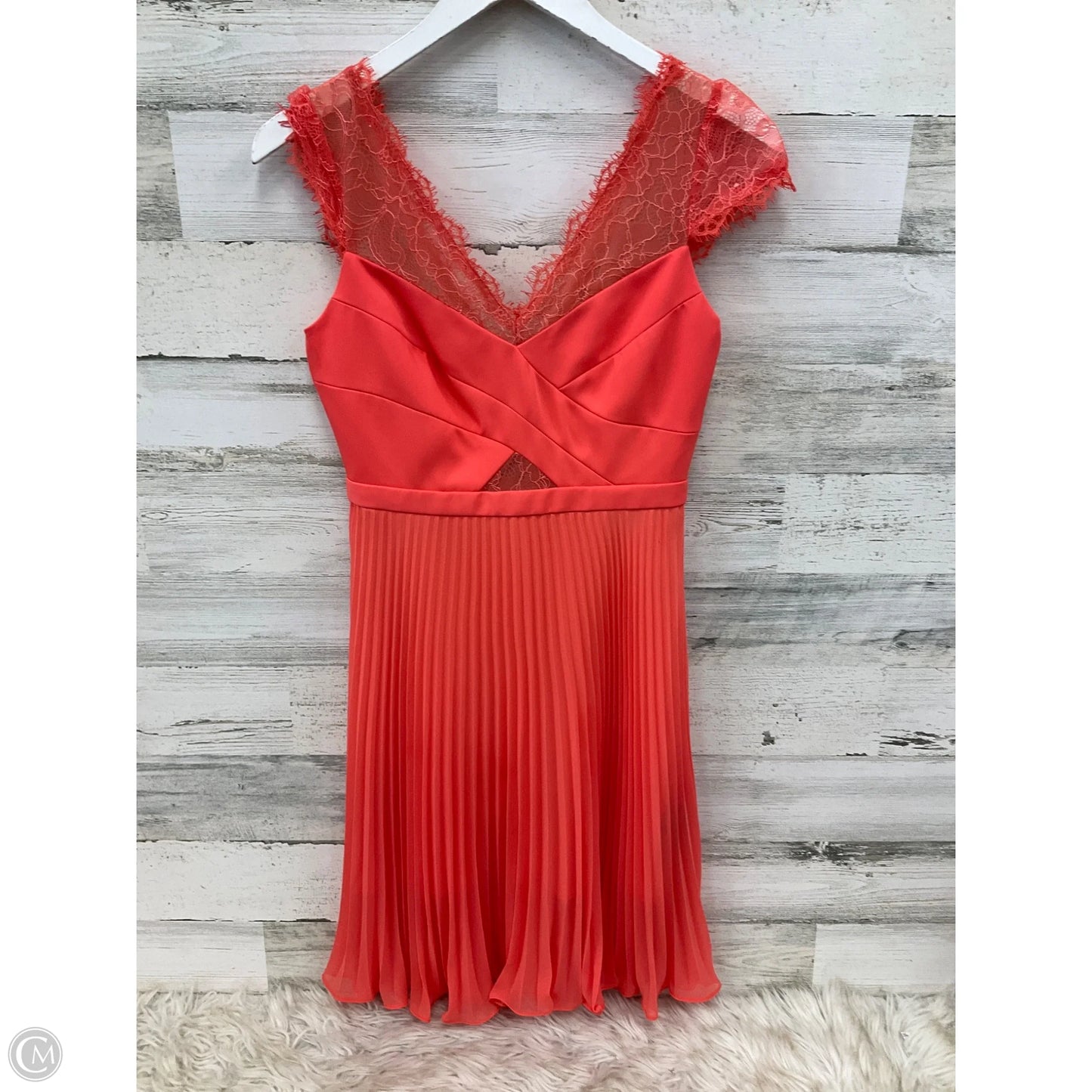 Dress Party Short By Bcbgmaxazria In Orange, Size: Xs