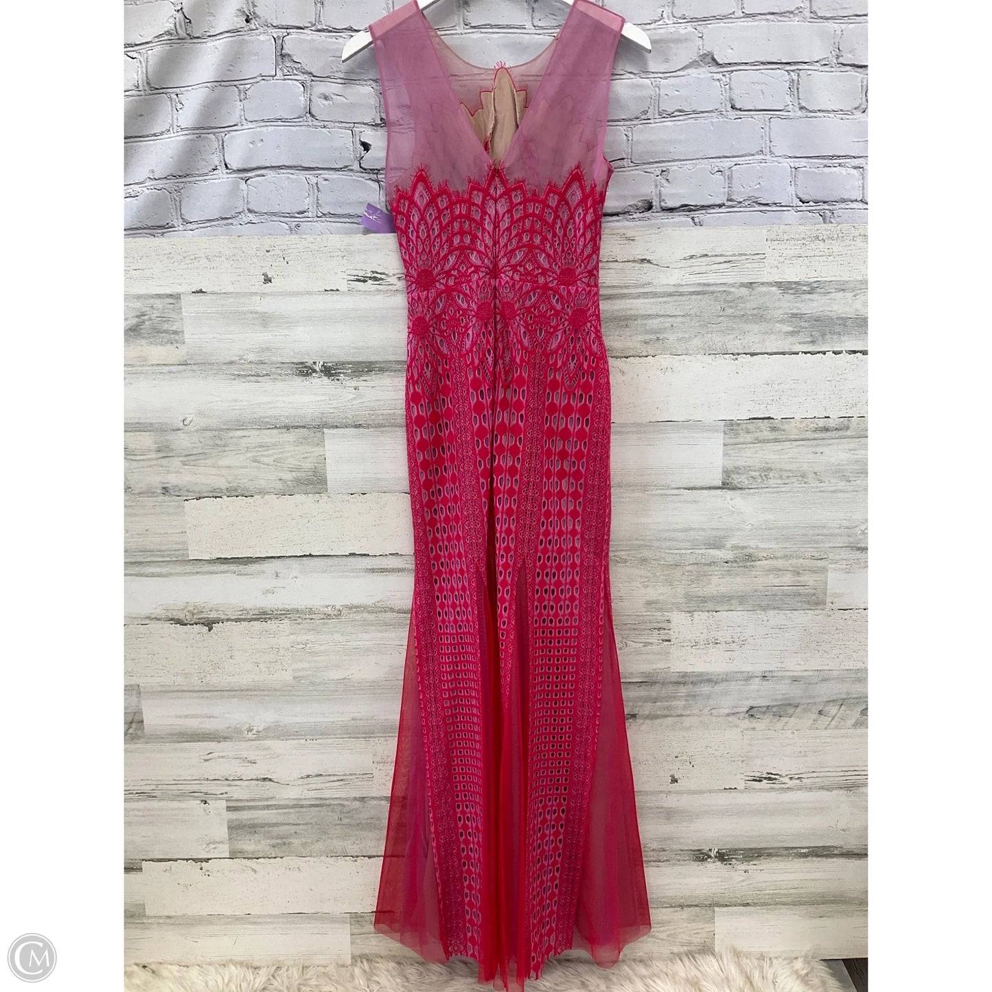 Dress Casual Maxi By Bcbgmaxazria In Pink, Size: Xs