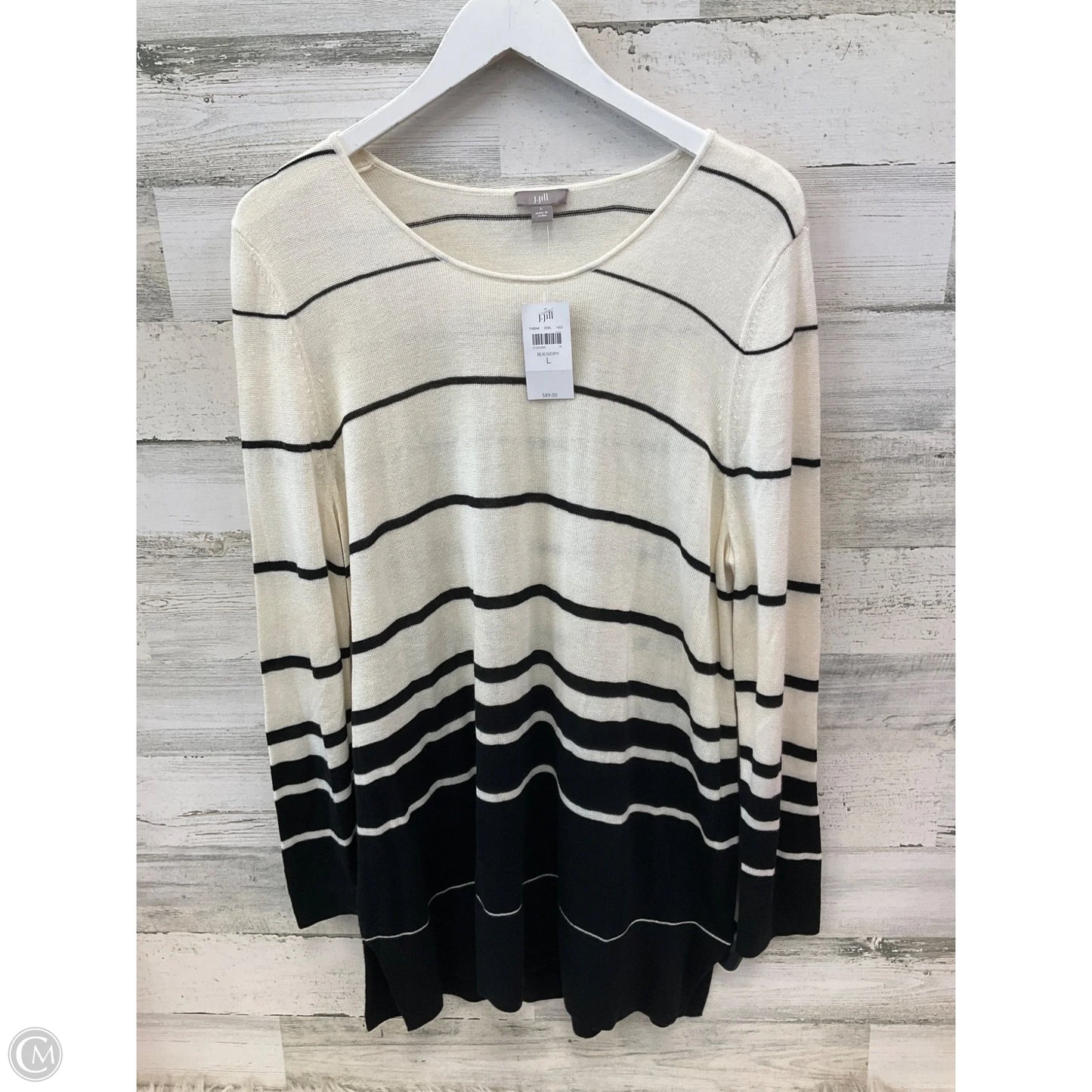 Tunic Long Sleeve By J. Jill In Beige, Size: L