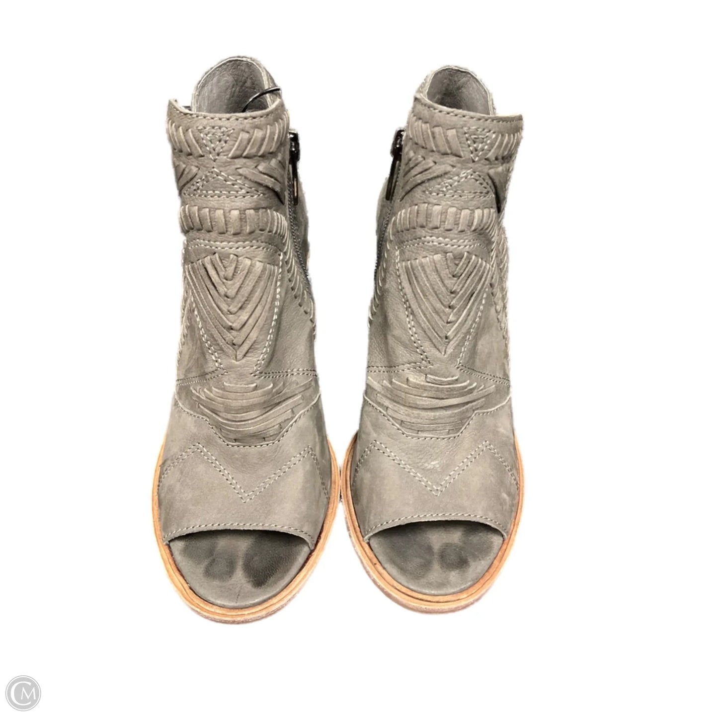 Sandals Heels Block By Vince Camuto In Grey, Size: 6.5