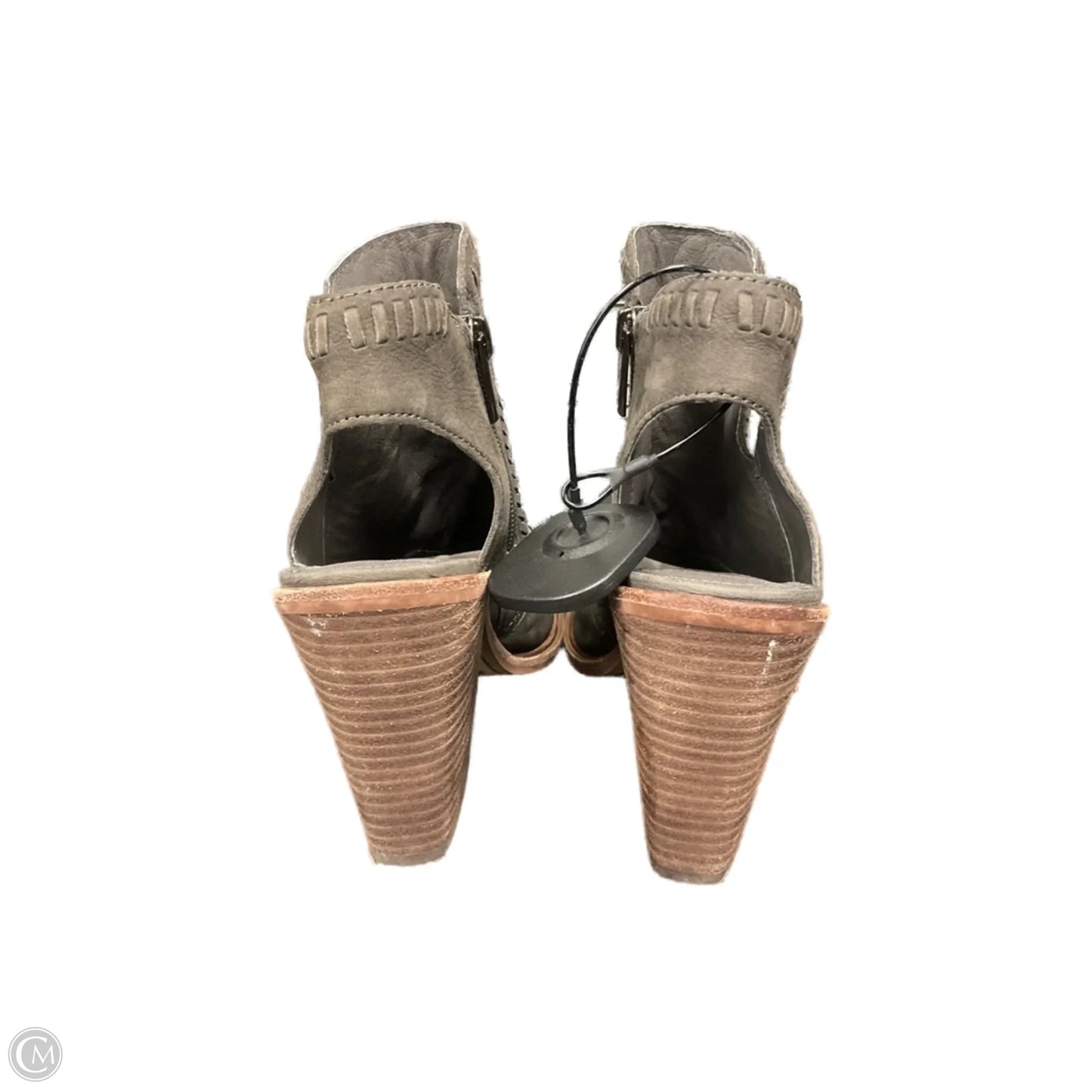 Sandals Heels Block By Vince Camuto In Grey, Size: 6.5