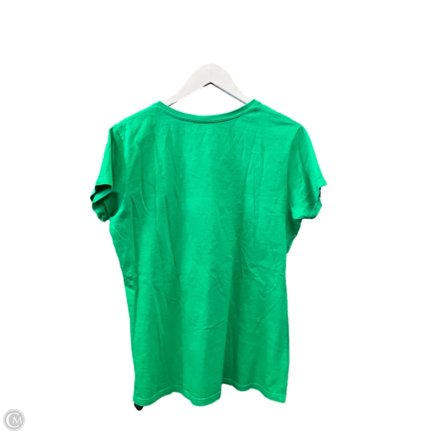 Top Short Sleeve By Gildan In Green, Size: L