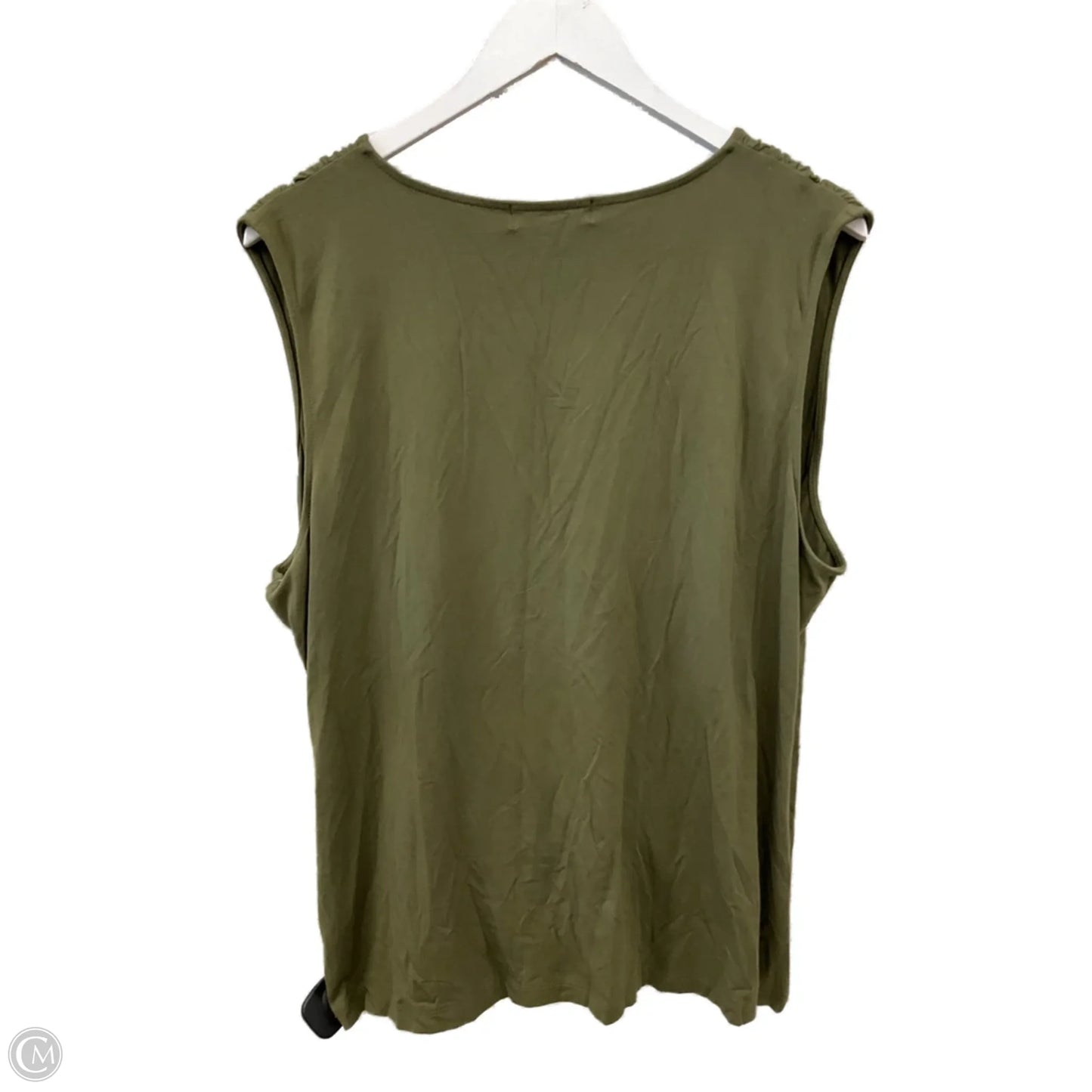 Top Short Sleeve By Lauren By Ralph Lauren In Green, Size: 3x