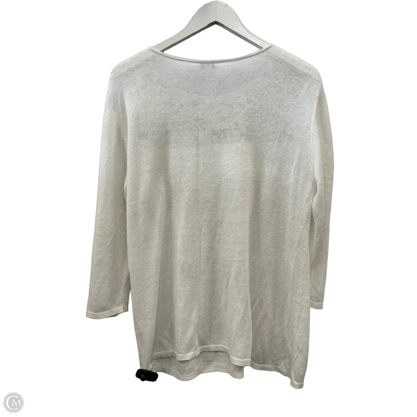 Top 3/4 Sleeve By J. Jill In White, Size: M