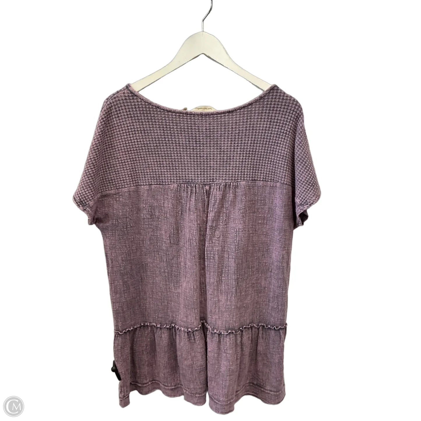 Top Short Sleeve By Soft Surroundings In Purple, Size: M