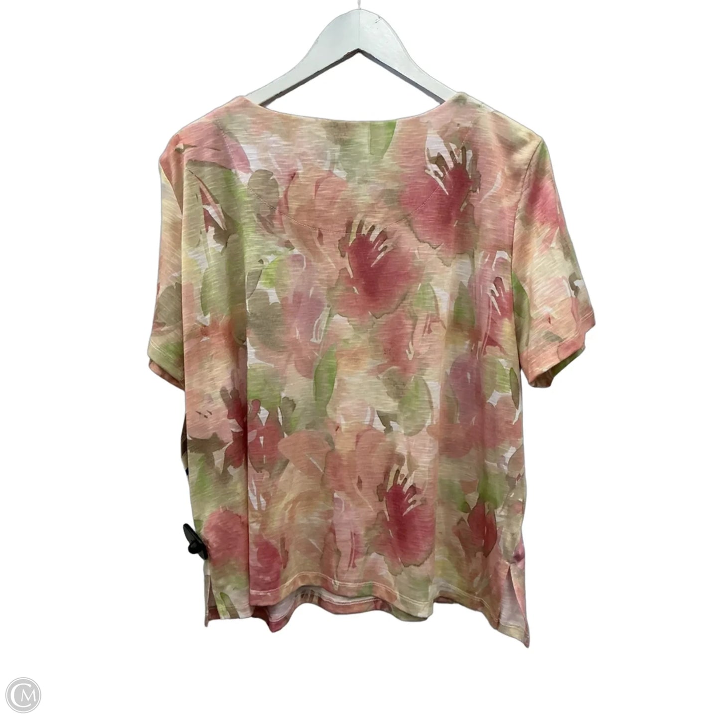 Top Short Sleeve By Alfred Dunner In Pink, Size: Xlp