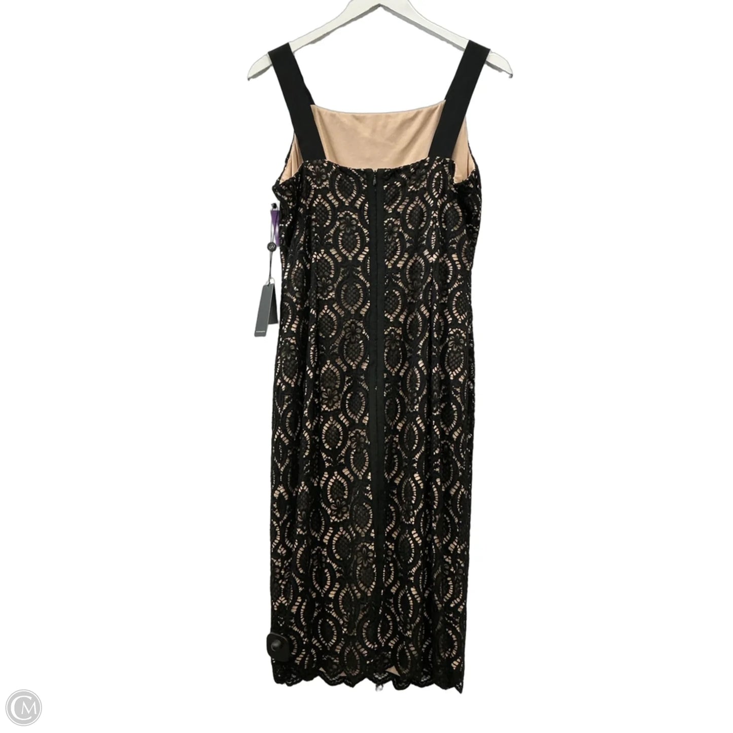 Dress Party Midi By Adrianna Papell In Black, Size: 10