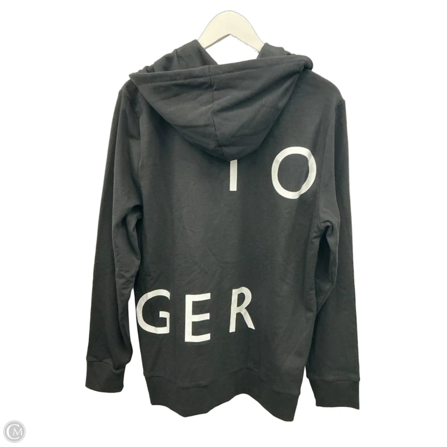 Sweatshirt Hoodie By Tommy Hilfiger In Black, Size: M