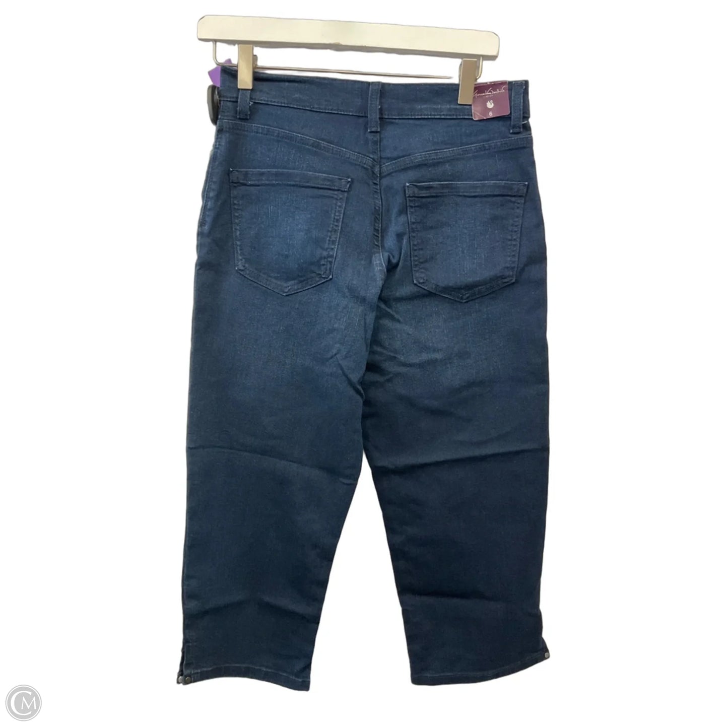 Capris By Gloria Vanderbilt In Blue Denim, Size: 6