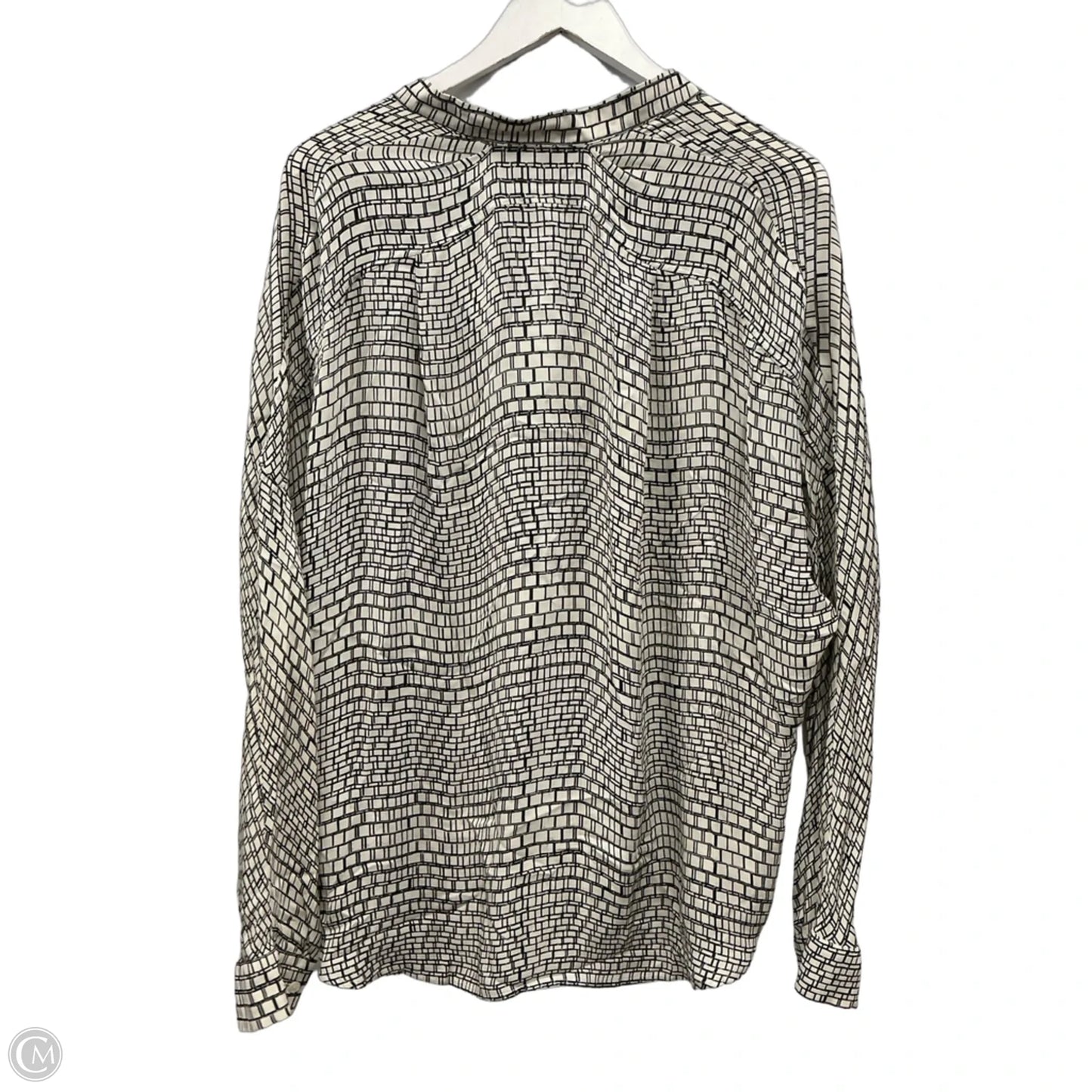 Top Long Sleeve By Vince In Ivory, Size: L