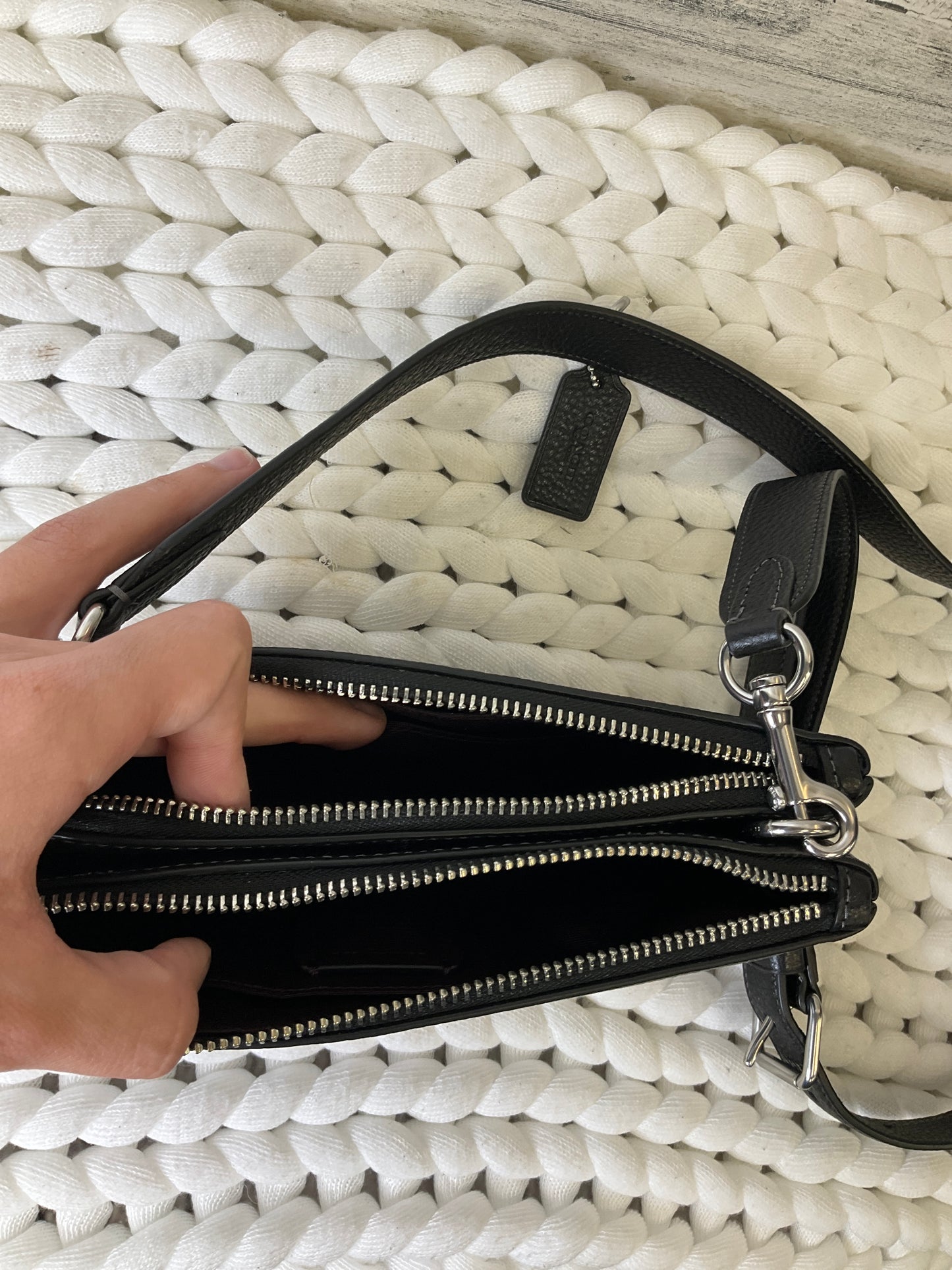 Crossbody Designer By Coach Size: Medium