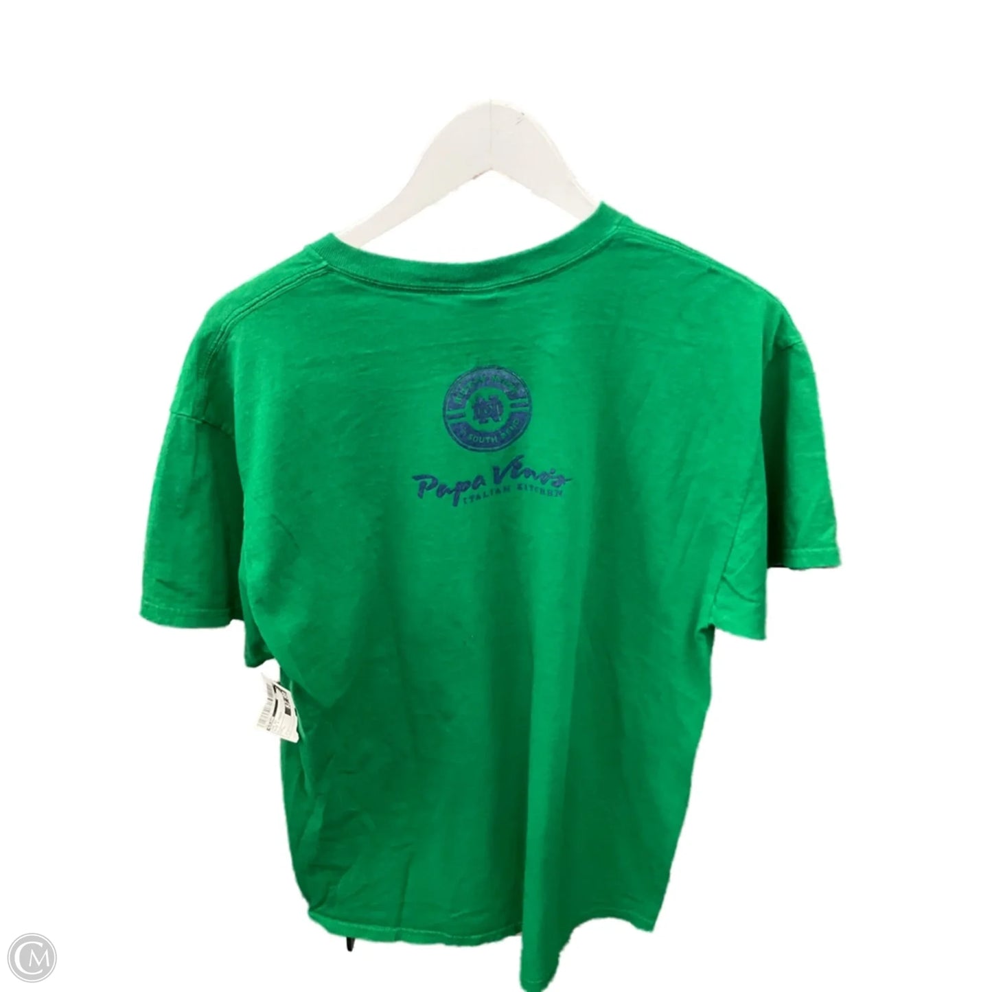 Top Short Sleeve By Gildan In Blue & Green, Size: L