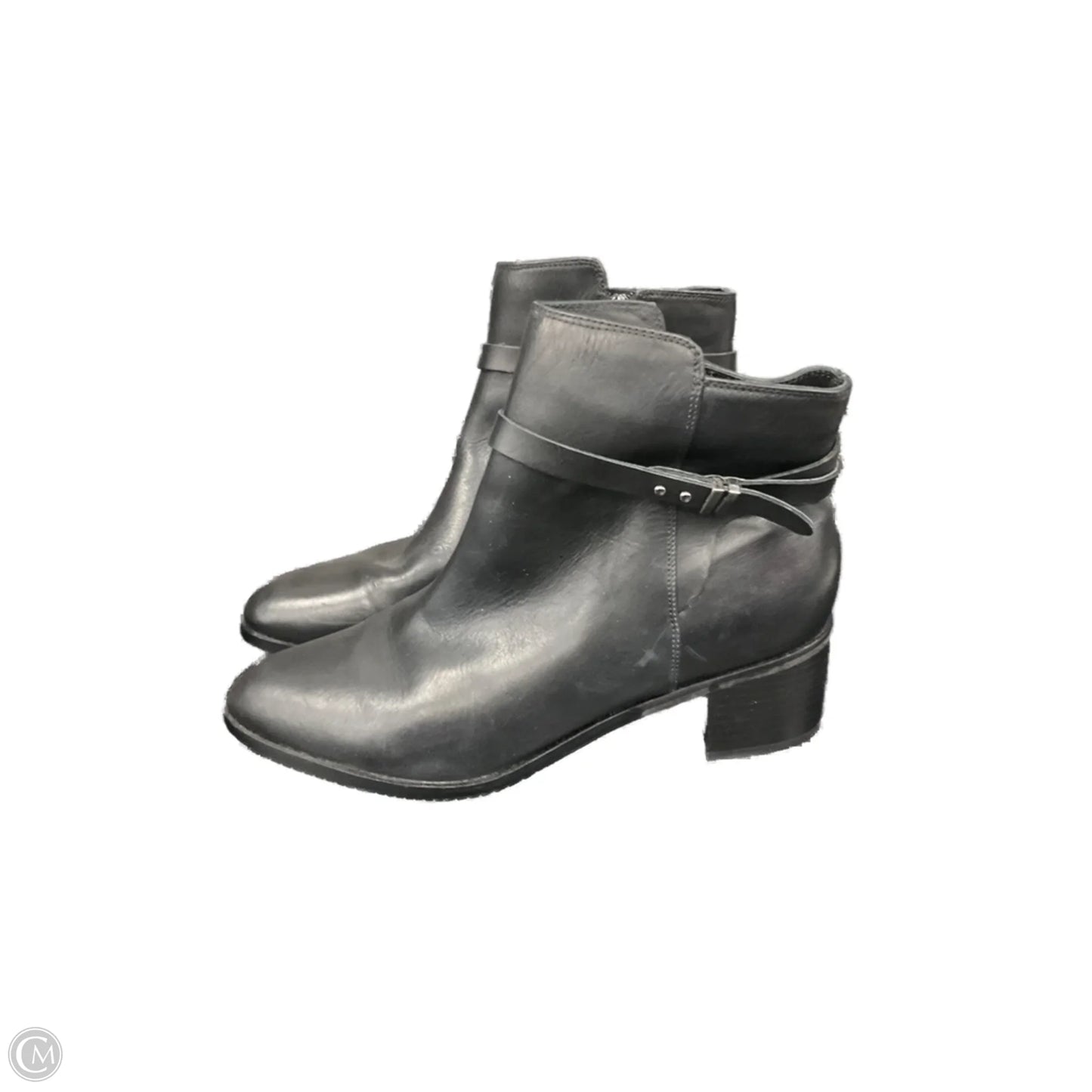 Boots Ankle Heels By Clarks In Black, Size: 10