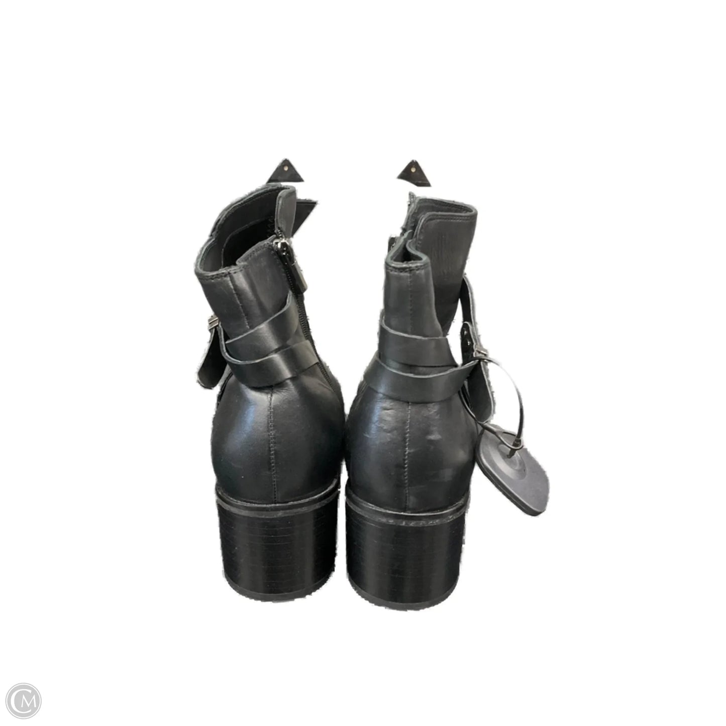 Boots Ankle Heels By Clarks In Black, Size: 10